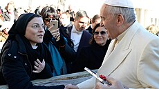V roce 2014 se Cristina Scucciaová setkala i s papeem.
