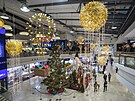 Vánoní výzdoba v obchodním centru Metropole Zliín v Praze. (2022)