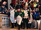 astnci rekonstrukce bitvy t csa navtvili brnnskou Novou radnici.