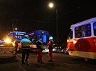 Tramvajový provoz v centru Prahy výrazn komplikuje strená trolej na Palackého...