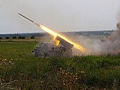 Salvový raketomet Grad ukrajinské armády