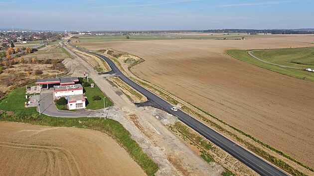 Soub�h provizorn� komunikace s p�vodn� trasou I/43, kter� bude sou��st� obchvatu Svitav.