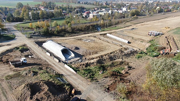 Nov� podchod pod budouc�m obchvatem u silnice na Kamennou Horku.