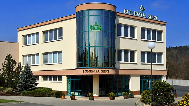Sídlo společnosti Bohemia Sekt ve Starém Plzenci. (30. listopadu 2022)