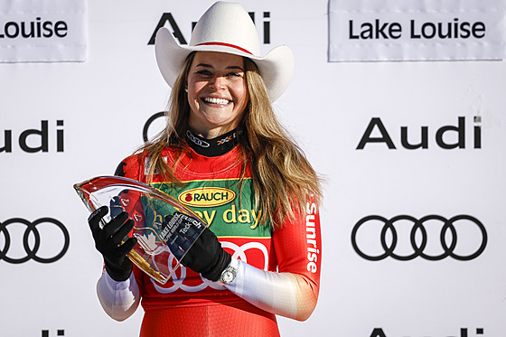 výcarka Corinne Suterová, vítzka super-G v Lake Louise