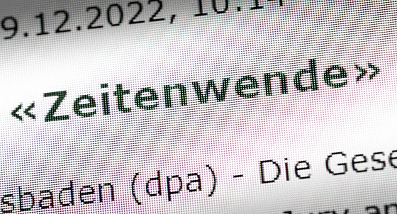 Nmeckým slovem roku 2022 se stal výraz Zeitenwende. (9. prosince 2022)