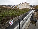 Pod Mánesovým mostem se otevela nová cyklostezka. (6. prosince 2022)