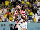 Gólová radost chorvatského útoníka Bruna Petkovie ve tvrtfinále mistrovství...