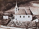 Kostel Vech svatých a hbitov v Barnov  jejich podoba v minulosti