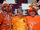 Fanouci fotbalist Nizozemska ped osmifinále se Spojenými státy