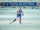 Biatlonistka Elika Václavíková dojídí do cíle sprintu ve finském Kontiolahti