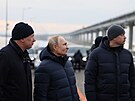 Ruský diktátor Vladimir Putin podle ruských agentur navtívil Kerský most,...