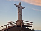 Socha Krista, inspirovan� tou z Ria de Janeira, se ty�� v Resortu Sv�t v obci...