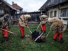 Tradiční mikulášská obchůzka ve Valašské Polance. (3.prosince 2022)