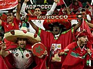 Fanouci fotbalist Maroka v hlediti bhem osmifinálového utkání MS v Kataru...