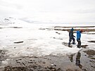 Nedaleko Longyearbyenu, nejsevernji poloeného msta na svt.