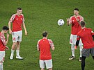 Fotbalisté výcarska se pipravují na zápas se Srbskem na mistrovství svta...