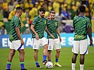 Braziltí fotbalisté se pipravují na utkání s Kamerunem sledovat pouze z...