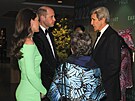 Princ William a princezna Kate s Johnem Kerrym (Earthshot Prize Awards, Boston,...