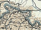 Výez z mapy SD z roku 1948. Peshraniní trat na Javornicku jsou stále...