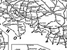 Polská mapa elezniních tratí z roku 1946. Peshraniní trat na Javornicku...