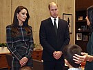 Princezna Kate a princ William se starostkou Bostonu Michelle Wu a jejími syny...