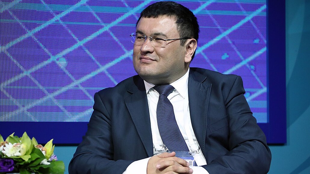 Uzbecký ministr energetiky urabek Mirzamachmudov (15. dubna 2019)