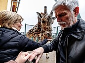 Generál Petr Pavel navštívil v rámci své prezidentské kampaně plzeňskou zoo....