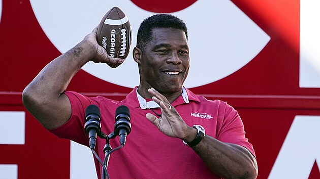 Republiknsk kandidt na sentora Georgie Herschel Walker. (29. listopadu 2022)