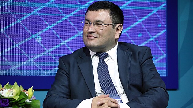 Uzbecký ministr energetiky urabek Mirzamachmudov (15. dubna 2019)