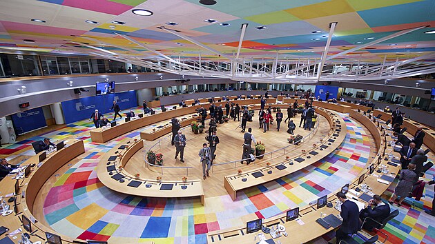 Summit EU v Bruselu, jehož tématy jsou energetická politika unie, klimatická změna nebo migrace (22. října 2021)