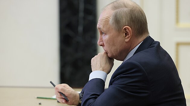 Rusk prezident Vladimir Putin pi jednn rusk rady pro lidsk prva (7. prosince 2022)