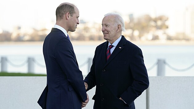 Princ William se v Bostonu setkal s prezidentem Joem Bidenem (2. prosince 2022)
