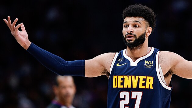 Jamal Murray (27) z Denver Nuggets se div.