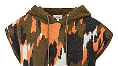 Vestika s kapucí se zajímavým pestrobarevným vzorem, cena 1999 K