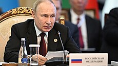 Ruský prezident Vladimir Putin na konferenci v Biškeku (9. prosince 2022) | na serveru Lidovky.cz | aktuální zprávy