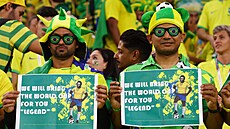 Fanouci Brazílie se vzkazem pro legendárního útoníka Pelého: Vyhrajeme pro...