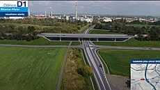 Vizualizace posledního nezahájeného úseku dálnice D1 mezi íkovicemi a Perovem.