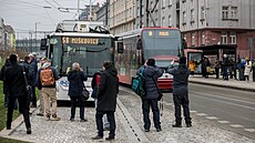 Dopravní podnik Praha pozval novináře na prezentační jízdu po nové trolejbusové...