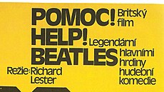 Plakát zvoucí na druhý celoveerní film Beatles