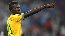 Australský teenager Garang Kuol, nejmladí fotbalista ve vyazovací fázi...