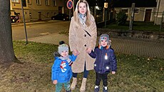 Autorka Deníku Ukrajinky Anna se svými syny Mironem (vlevo) a Nazarem