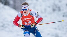 Tomá� Mikyska b�hem sprintu v Hochfilzenu.