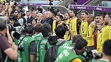 Zástupy fotoreportér ped osmifinálovým zápasem MS v Kataru mezi Portugalskem...