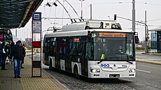 Prezentaní jízda na nové trolejbusové trati na lince . 58 Palmovka -...