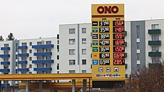 Ceny na čerpacích stanicích ve středu mnohé řidiče potěšily. (30. listopadu...