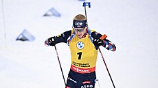 Norský biatlonista Johannes Thingnes Bö ve stíhacím závod� v Kontiolahti.