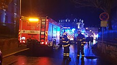 V noci na čtvrtek hasiči zasahovali u hlášeného požáru v hotelu Olympic Palace...