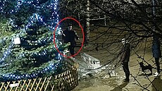 Neznámý vandal poničil ledovou sochu v Plzni na Doubravce. Děti se z ní...