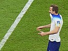 Anglický kapitán Harry Kane po zahozené penalt ve tvrtfinále proti Francii.